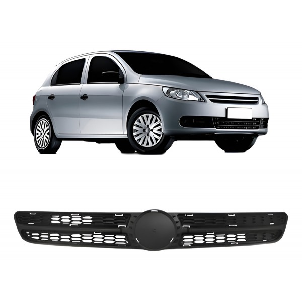 Grade Dianteira Radiador Gol G5 2010 Ate 2013 Preto