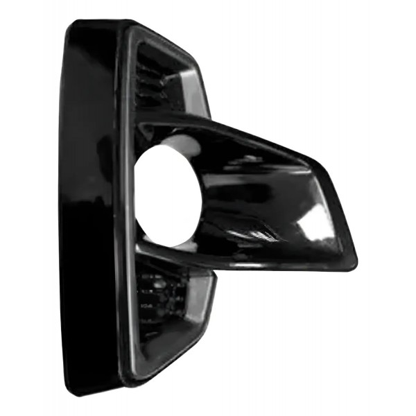Par Moldura Milha C/ Furo Hilux Pick-up 18 A 20 Black Piano Preto