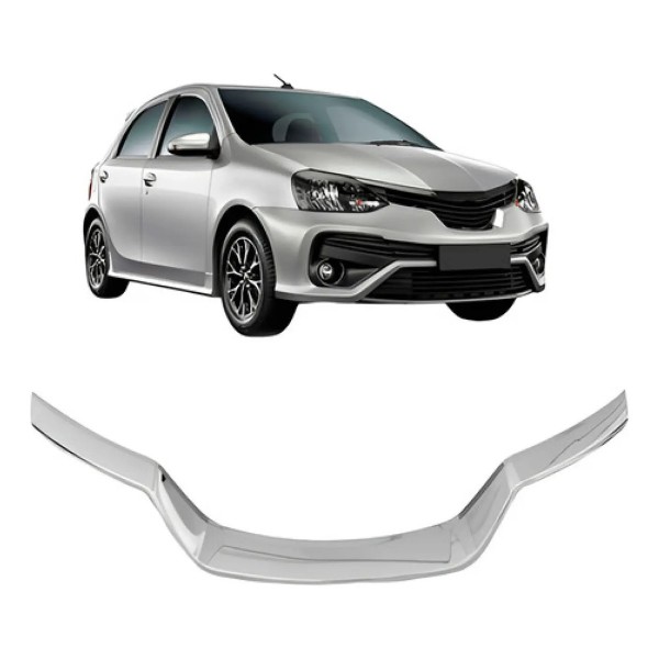 Moldura Grade Radiador Etios 2018 A 2019 Inferior Cromado