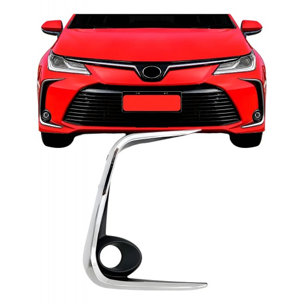 Moldura Grade Lateral Parachoque Dianteiro Corolla 2020 2021