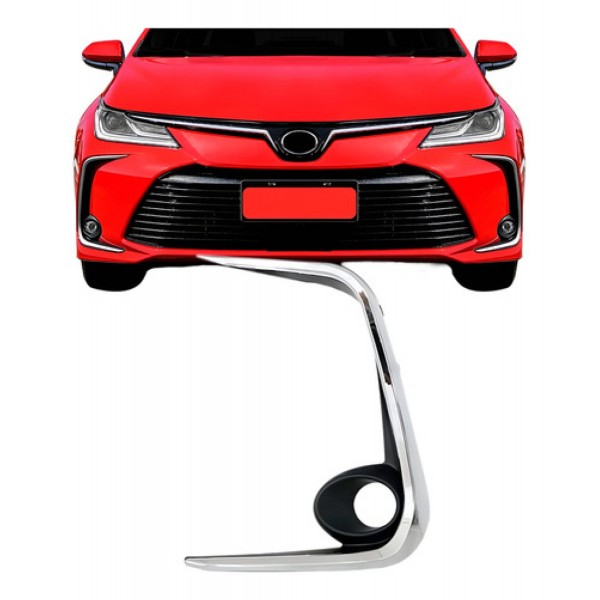 Moldura Grade Lateral Parachoque Dianteiro Corolla 2020 2021