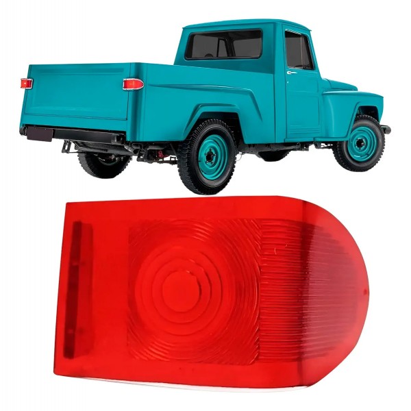 Lente Lanterna Pick-up Rural F75 196 A 1979 Canto C/garantia
