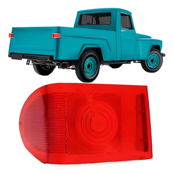 Lente Lanterna Pick-up Rural F75 196 A 1979 Canto C/garantia