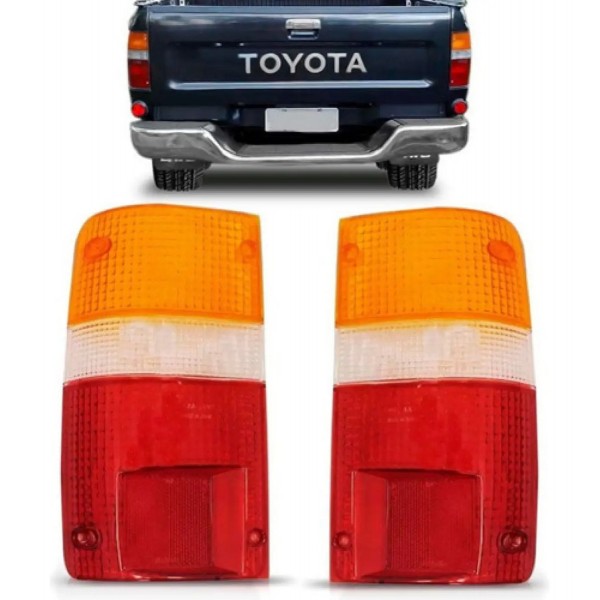 Par Lente Lanterna Traseira Hilux 1992 Até 2001 4x4/4x2