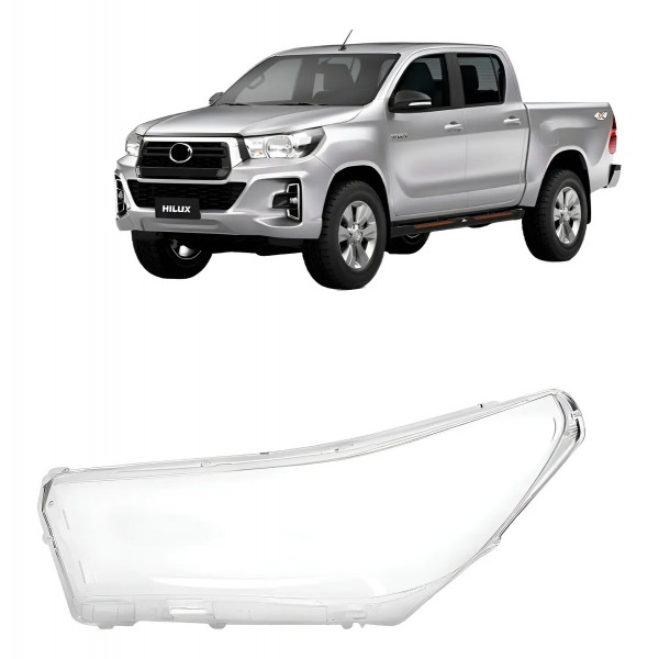 Lente Farol Hilux 2016 2017 2018 2019 2020 Pick-up
