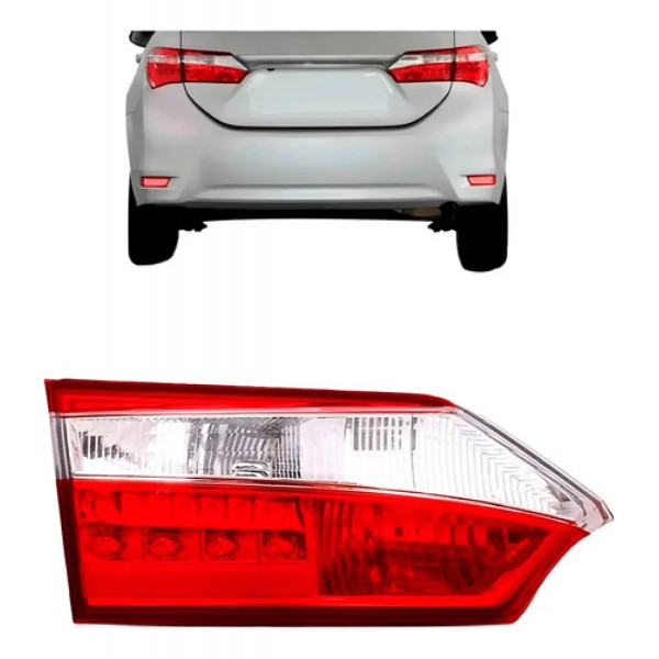 Lanterna Traseira Mala Corolla 2014 2015 2016 2017 Com Led