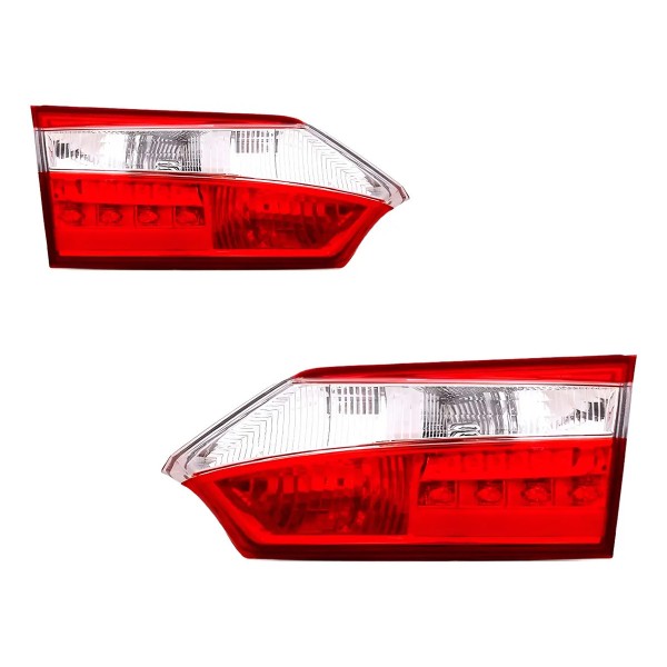 Par Lanterna Traseira Mala Corolla 2014 2015 16 2017 Com Led Ambos Lados Vermelho
