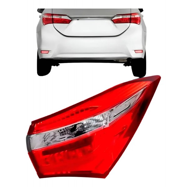 Lanterna Traseira Canto Corolla 2014 2015 2016 2017 Com Led
