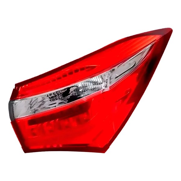 Par Lanterna Traseira Canto Corolla 2014 2015 A 2017 Com Led Ambos Lados Vermelho
