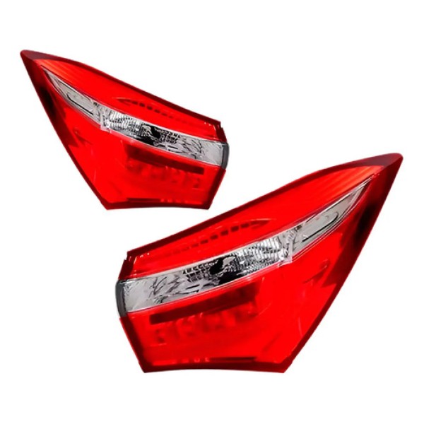 Par Lanterna Traseira Canto Com Led Corolla 2014 15 16 2017