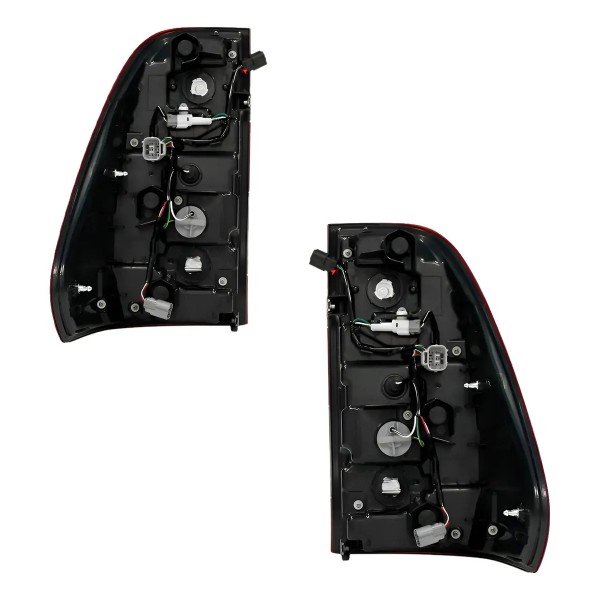 Par Lanterna Traseira Hilux Srv 2021 2022 C/ Led Ambos Lados Vermelho