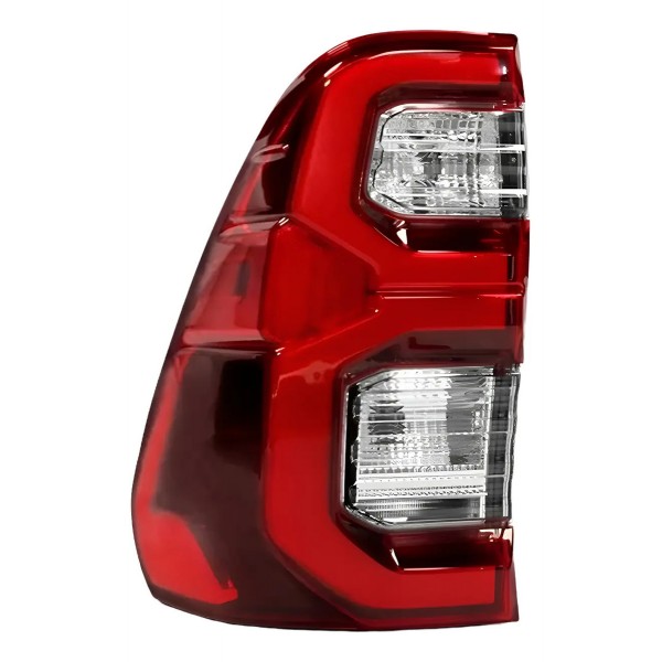 Par Lanterna Traseira Hilux Srv 2021 2022 C/ Led Ambos Lados Vermelho