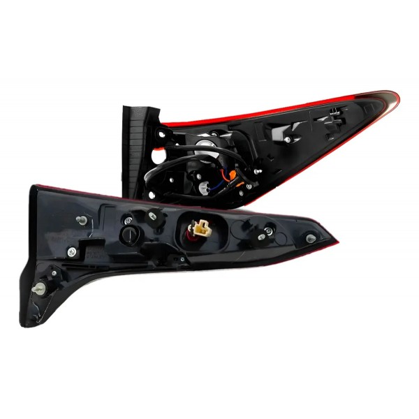 Kit Jogo Lanternas Hilux Sw4 Led 2016 Até 2020 - 04 Peças Vermelho