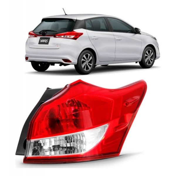 Lanterna Traseira Canto Yaris 2018 2019 2020 Hatch