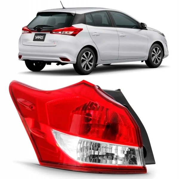 Lanterna Traseira Canto Yaris 2018 2019 2020 Hatch