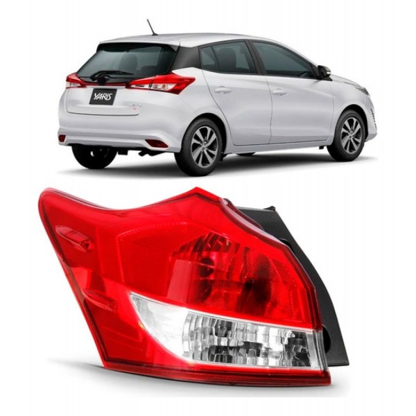 Lanterna Traseira Canto Yaris 2018 2019 2020 Hatch