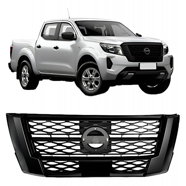 Grade Dianteira Frontier 2022 2023 2024 Com Moldura Cinza