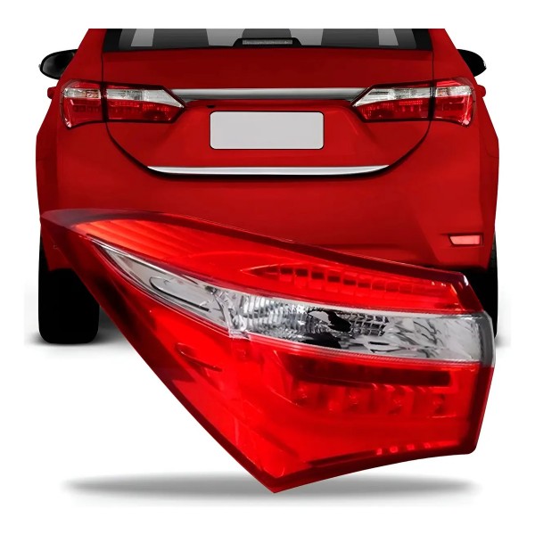 Par Lanterna Traseira Corolla 2014 A 2017 C/led