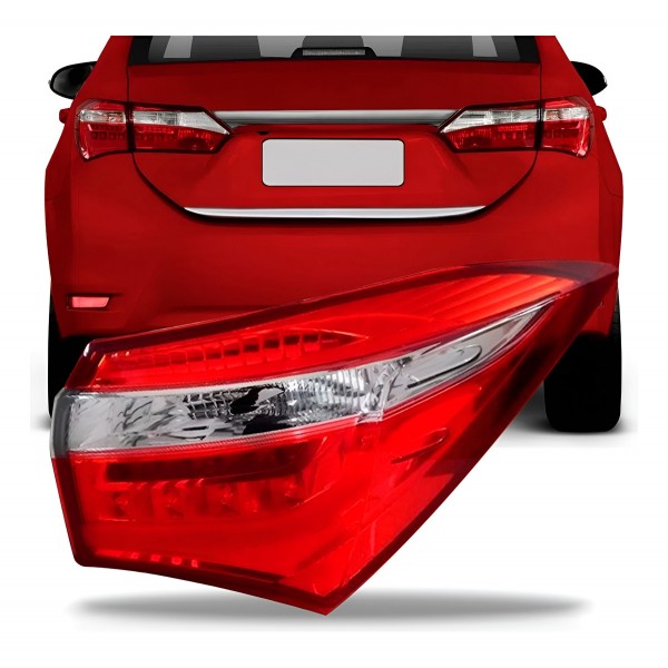Par Lanterna Traseira Corolla 2014 A 2017 C/led