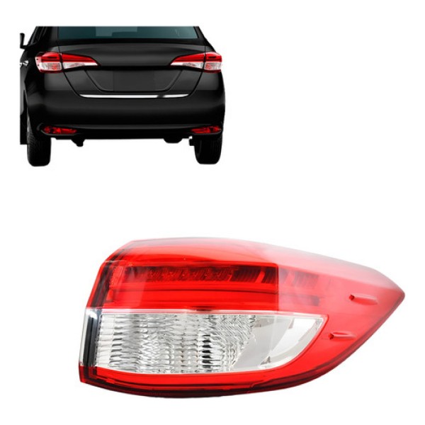 Lanterna Traseira Yaris 2018 19 20 21 2022 Canto Com Led