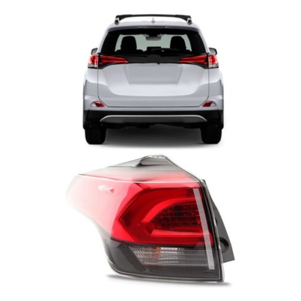 Lanterna Traseira Rav4 2016 2017 2018 Canto Com Led