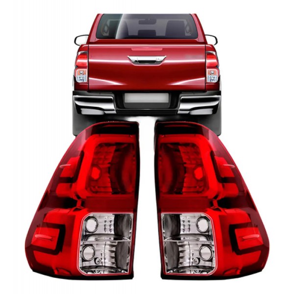 Par Lanterna Traseira Para Toyota Hilux Srv 2016 A 2017