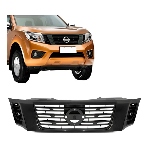 Grade Radiador Nissan Frontier 2017 2018 Preto Texturizado Preto