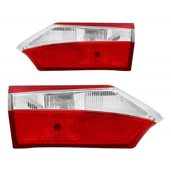 Par Lanterna Traseira Corolla 2014 A 2016 Mala Sem Led Ambos Lados Bicolor