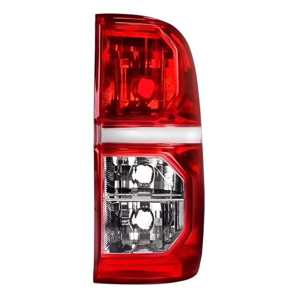 Par Lanterna Traseira Hilux Pick Up 2012 2013 2014 2015 Ambos Lados Vermelho E Cristal
