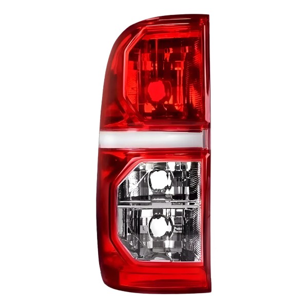 Par Lanterna Traseira Hilux Pick Up 2012 2013 2014 2015 Ambos Lados Vermelho E Cristal