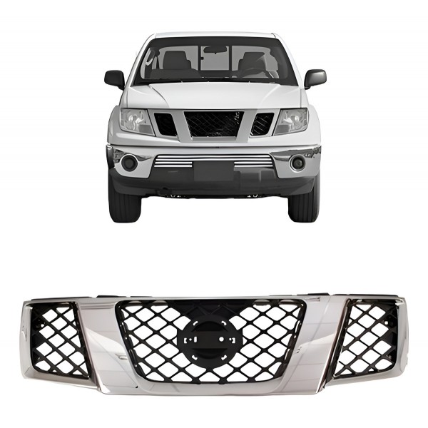 Grade Radiador Para Nissan Frontier 07 08 A 13 Friso Cromado