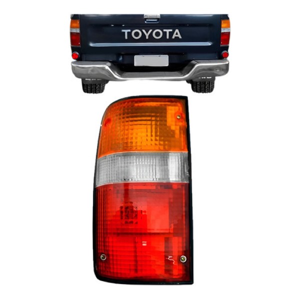 Lanterna Traseira Hilux Srv 2002 2003 2004 Tricolor