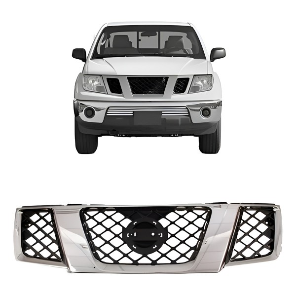 Grade Radiador Nissan Frontier 2007 08 A 2013 Friso Cromado