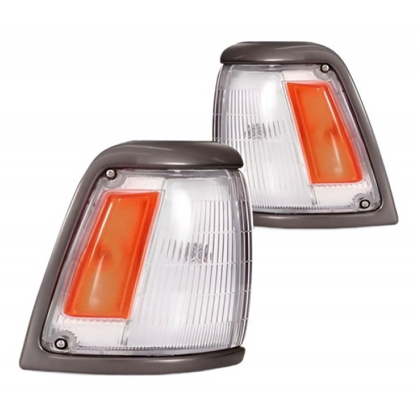 Par Pisca Hilux 4x2 92 93 94 95 96 97 98 99 00 01 Aro Cinza Cristal