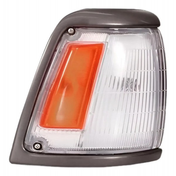 Par Sinaleira Dianteira Hilux 4x2 1992 A 2001 Aro Cinza Cristal E Âmbar