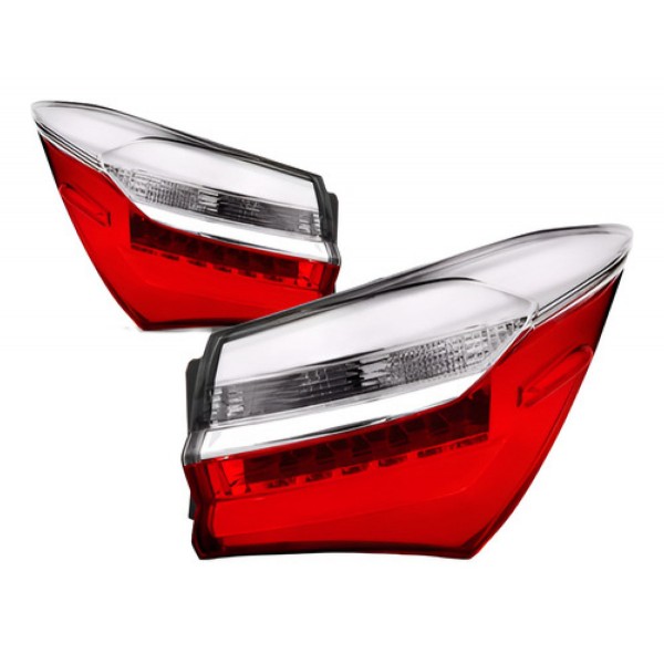Par Lanterna Canto Traseira Corolla 2018 E 2019 Com Led