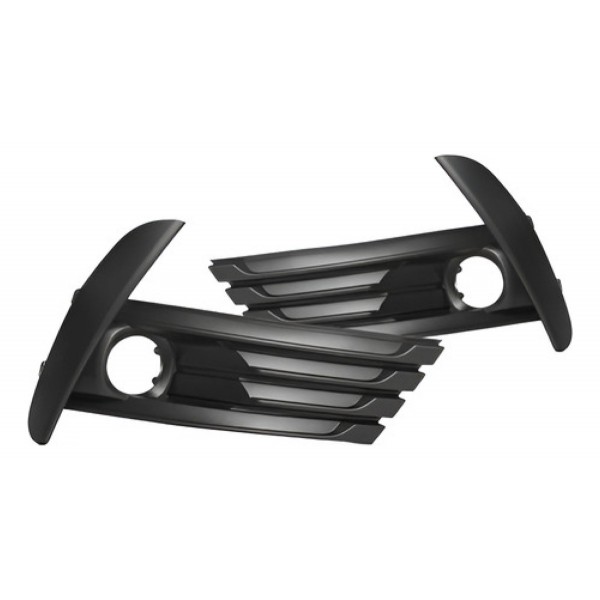 Kit Farol Milha Auxiliar Corolla 2018 2019 C/ Grade Preto