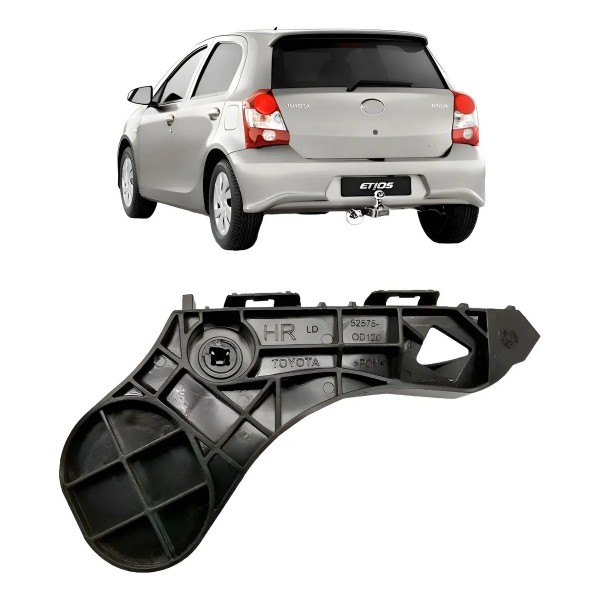 Guia Suporte Parachoque Traseiro Etios Hatch 2013/16 Oferta