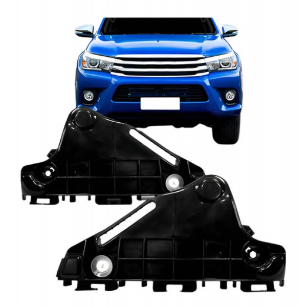 Par Guia Suporte Parachoque Hilux 2016 A 2018 Cab Simples
