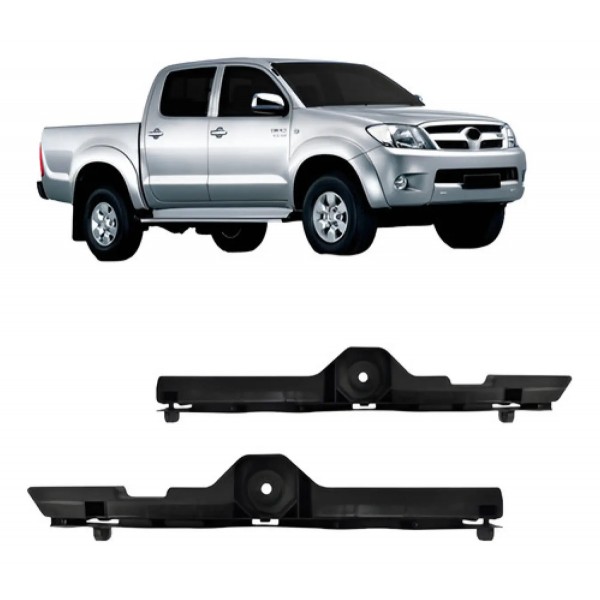 Par Guia Parachoque Dianteiro Hilux Srv 2005 A 2011