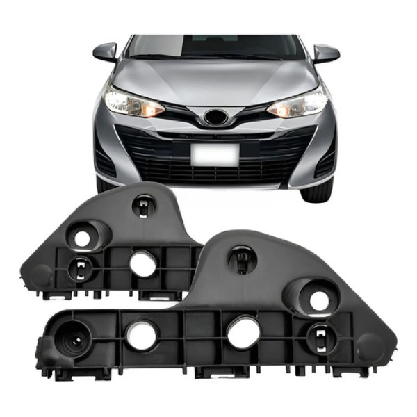 Par Guia Parachoque Dianteiro Yaris 2018 2019 20 21 22 2023
