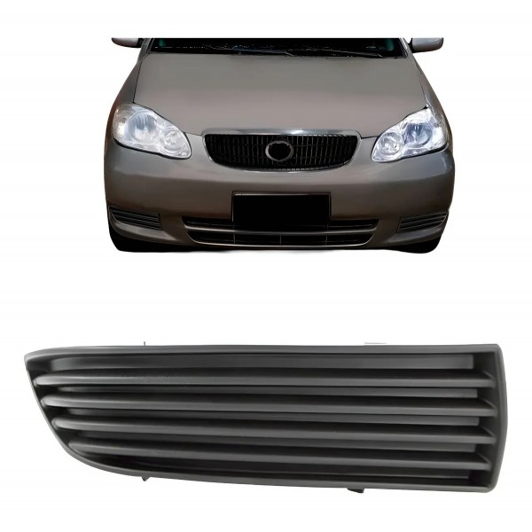 Grade Tampa Moldura Milha Corolla 2003 A 2004 Sem Furo