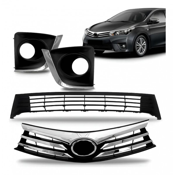 Kit Grade Superior E Inferior Corolla 2014 2015 2016 2017 Fosco