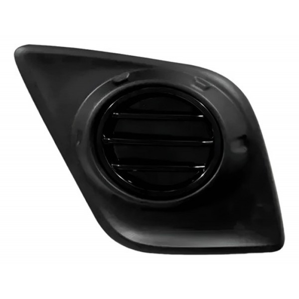 Grade Moldura Milha Hilux 2016 2017 2018 Sem Furo Preta.