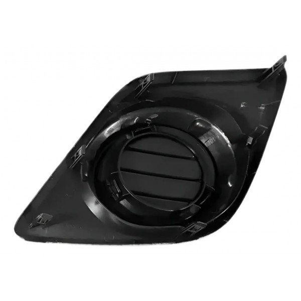 Grade Moldura Milha Hilux 2016 2017 2018 Sem Furo Preta.
