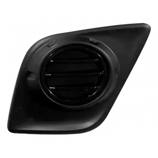 Grade Moldura Milha Hilux 2016 2017 2018 Sem Furo Preta.