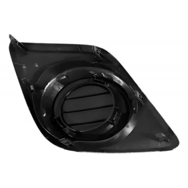 Grade Moldura Milha Hilux 2016 2017 2018 Sem Furo Preta.