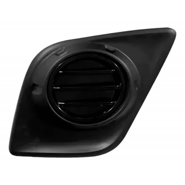 Grade Moldura Milha Hilux 2016 2017 2018 Sem Furo Preta.