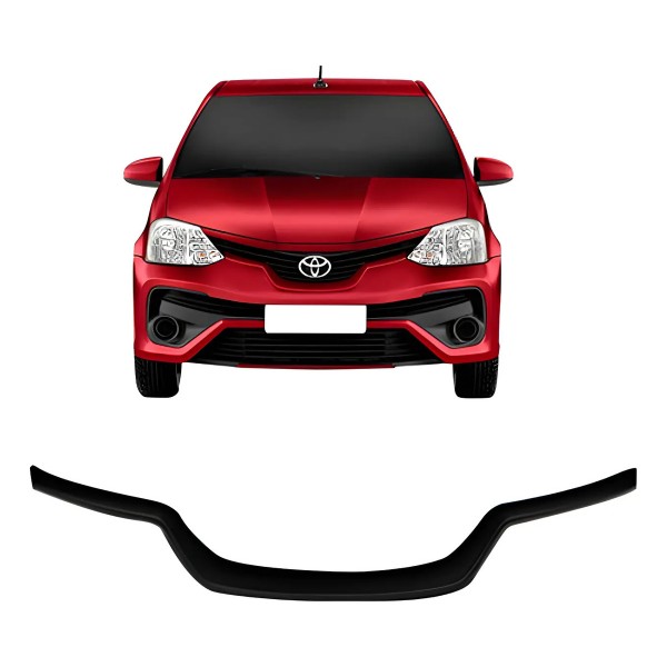 Friso Inferior Grade Dianteira Toyota Etios 2018 2019 Preto