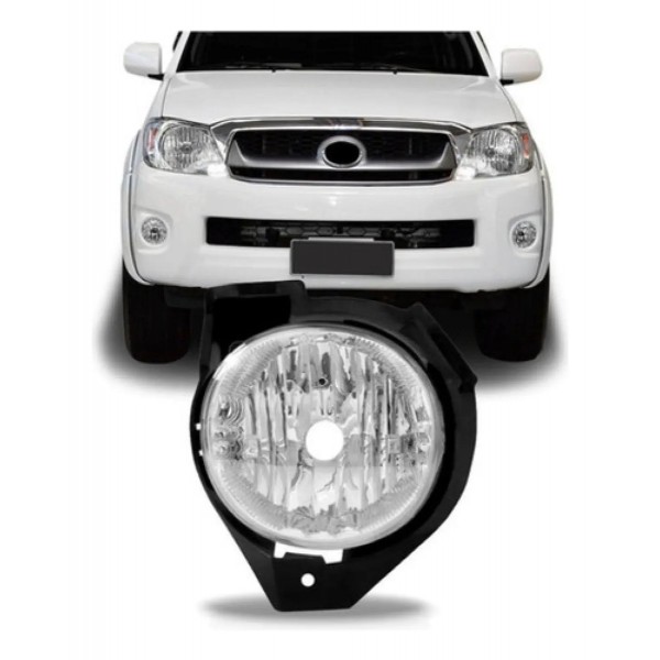 Farol Milha Auxiliar Hilux Srv 2009 2010 2011 Com Suporte